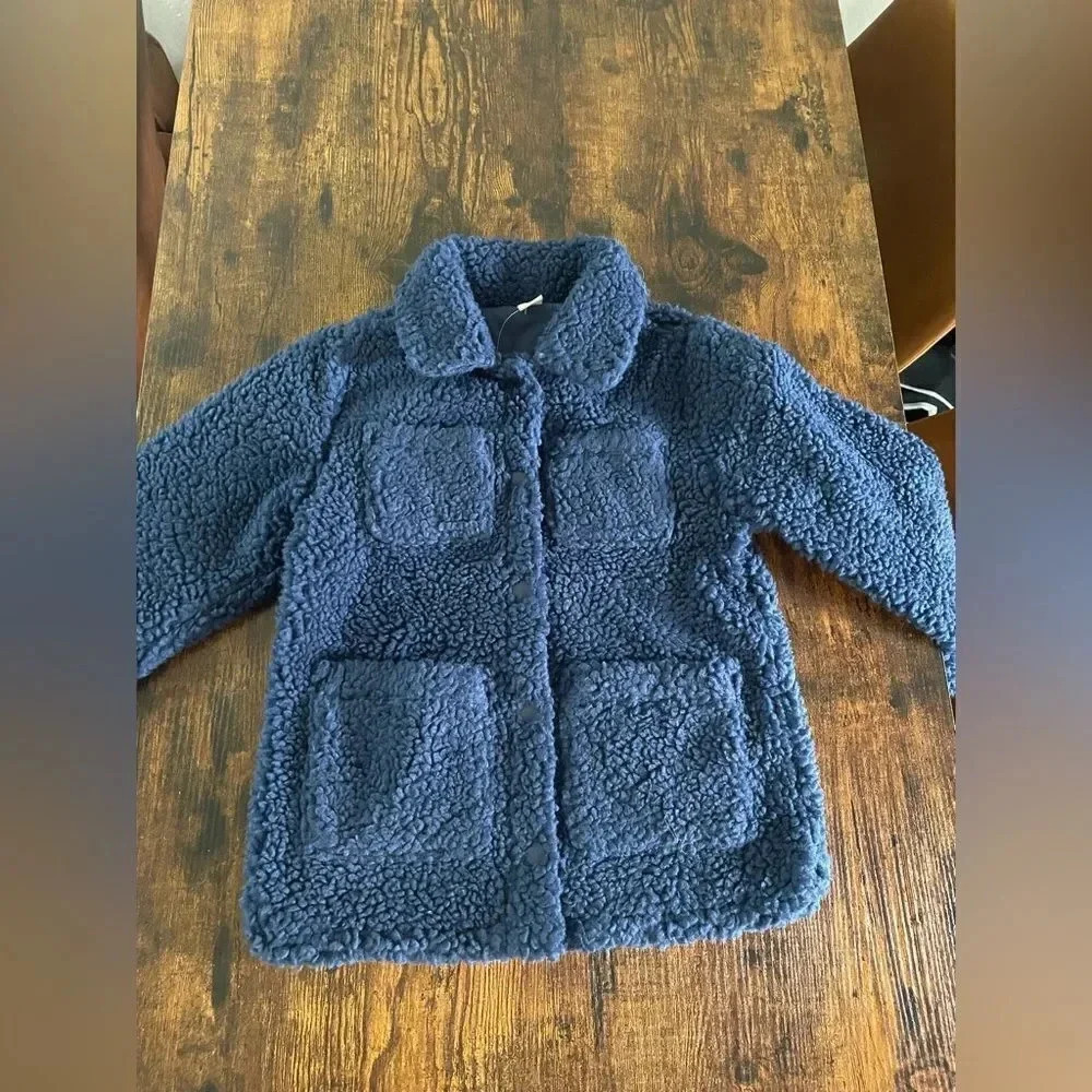 J.Crew Girls' shirt-jacket in sherpa - Picture 12 of 15